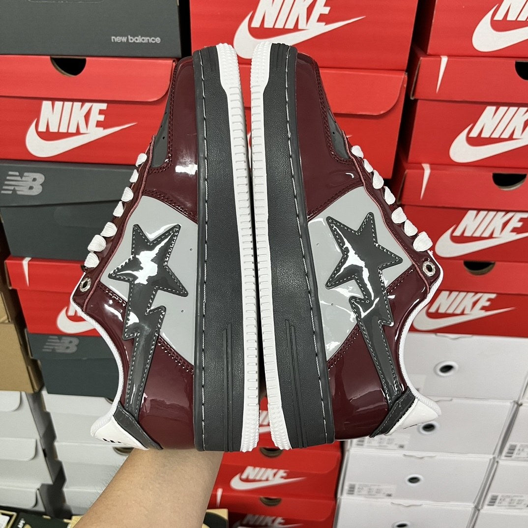 Bape Sta Burgundy Patent
