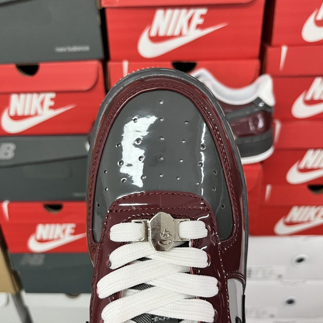 Bape Sta Burgundy Patent