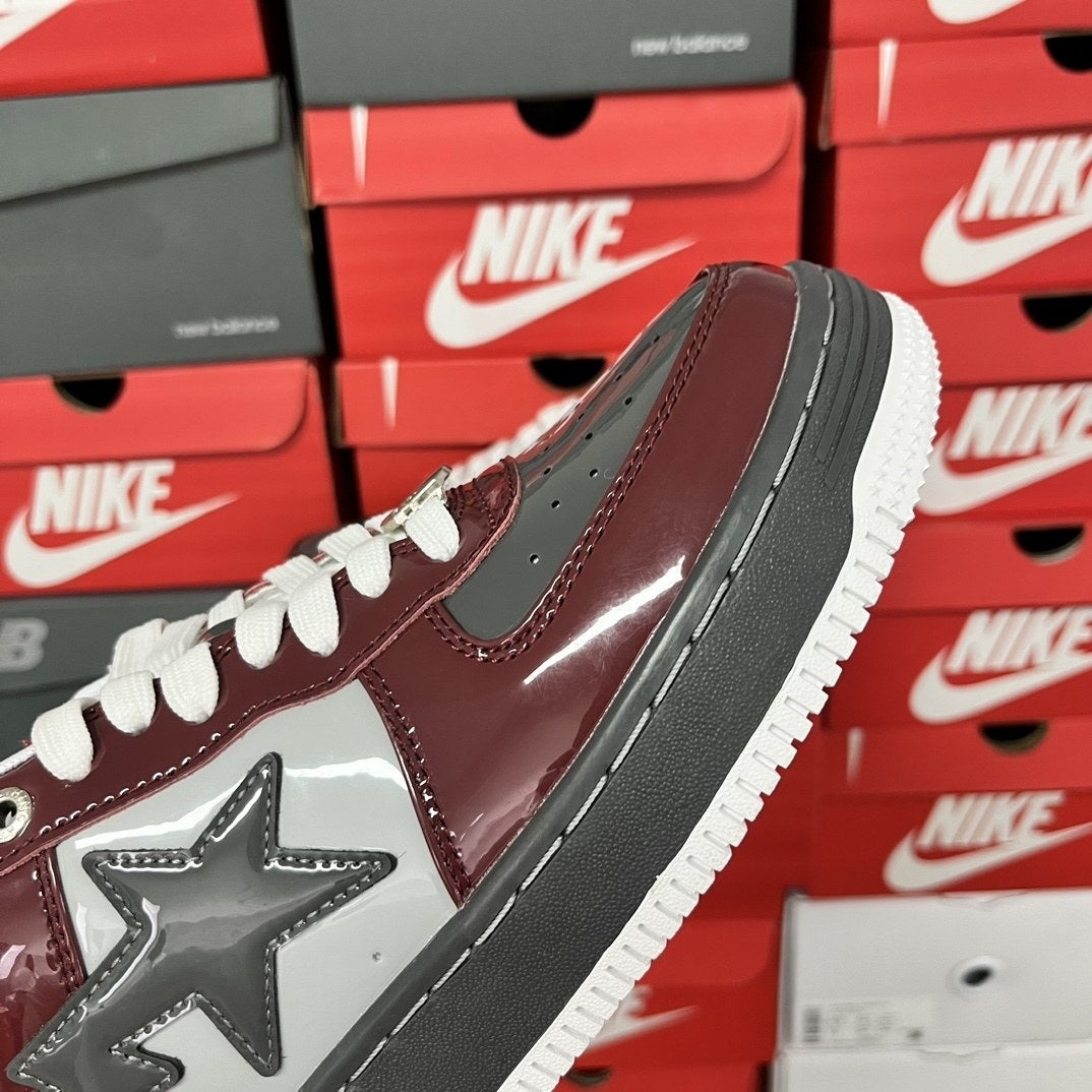 Bape Sta Burgundy Patent