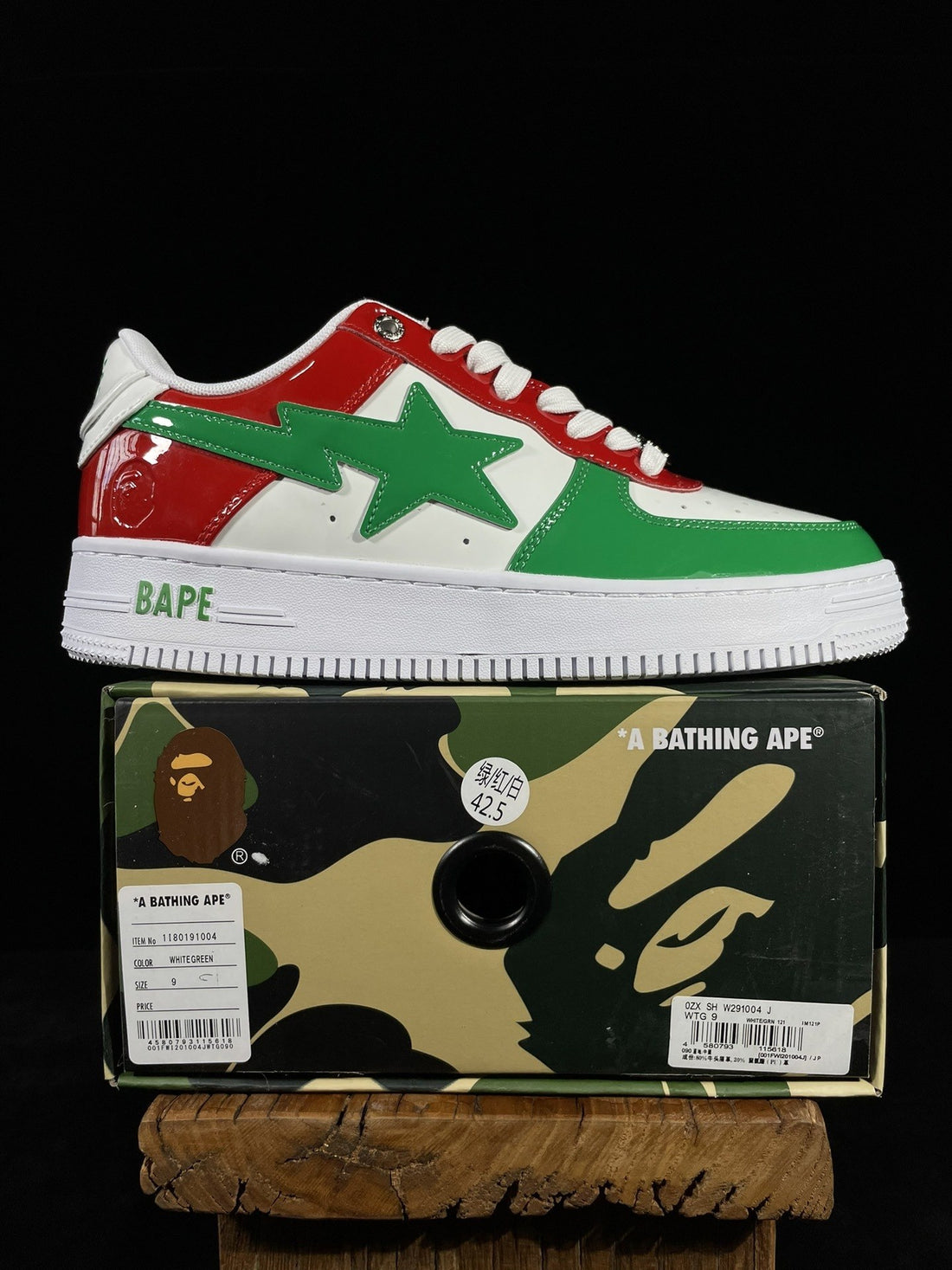 Bape Sta Green Red White