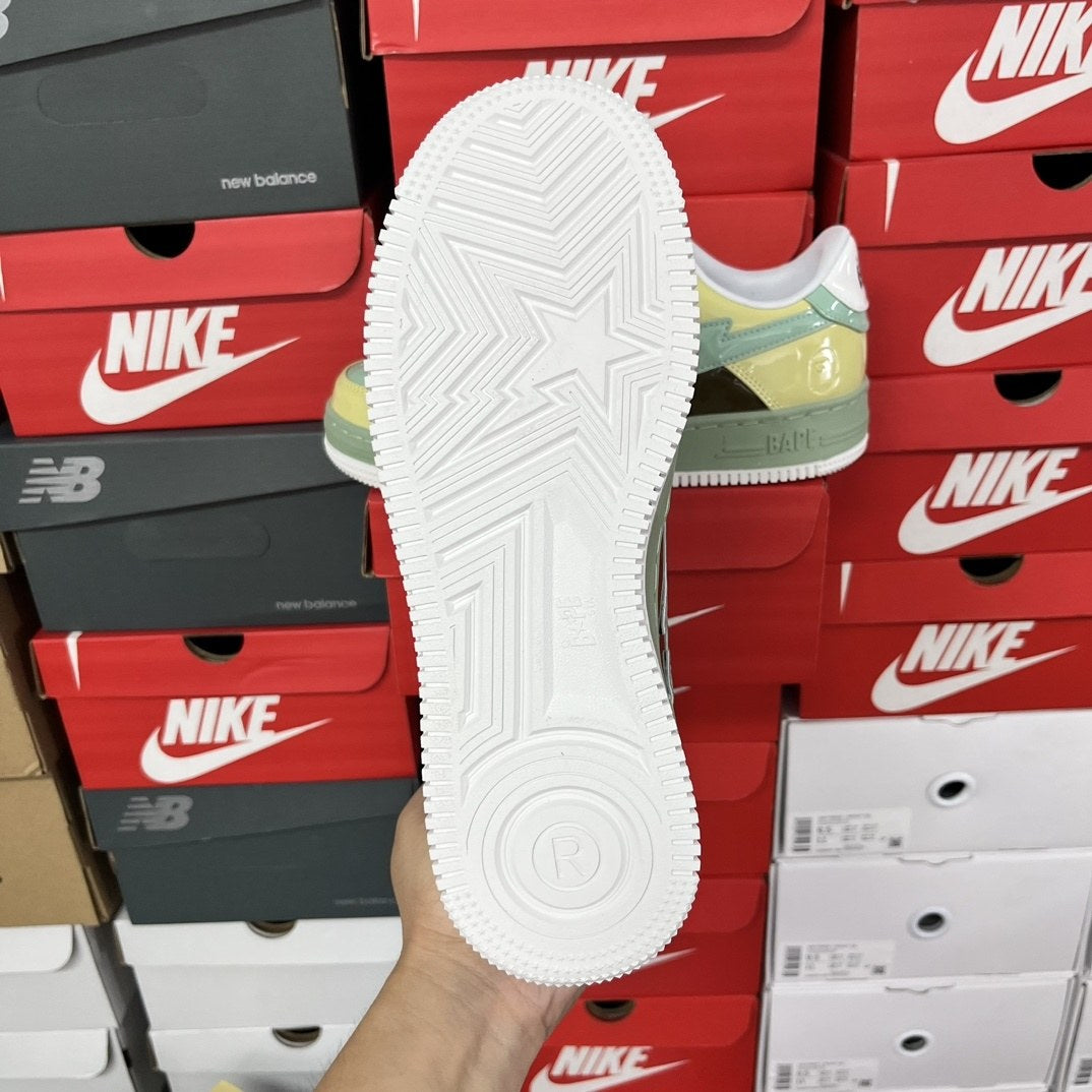Bape Sta Green Yellow Brown