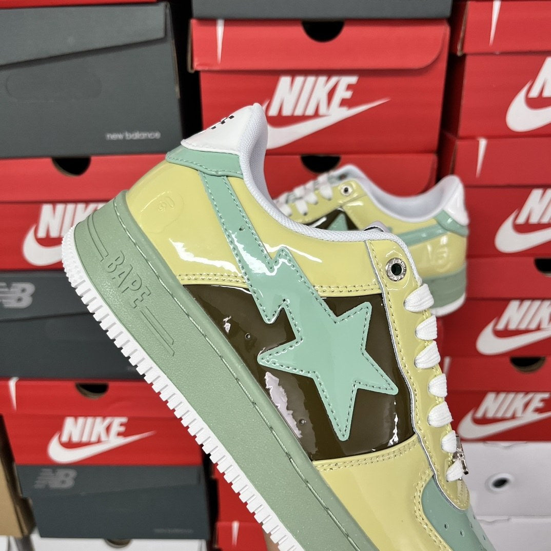 Bape Sta Green Yellow Brown