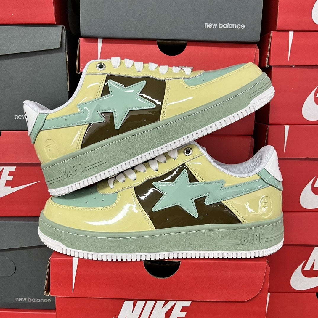 Bape Sta Green Yellow Brown
