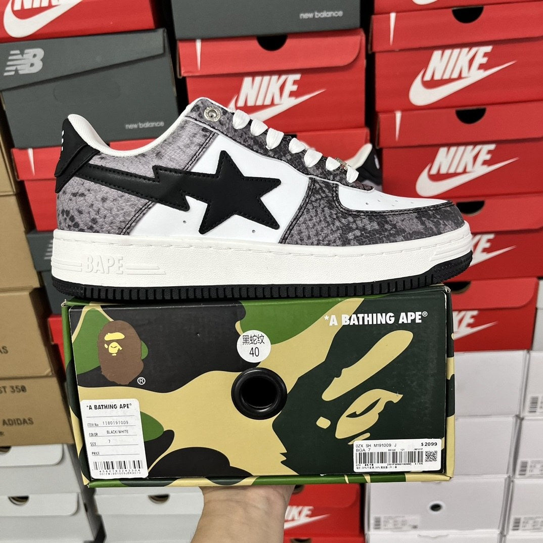 Bape Sta Grey Snakeskin