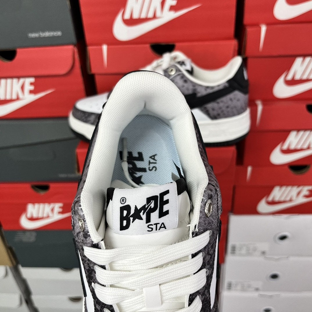 Bape Sta Grey Snakeskin