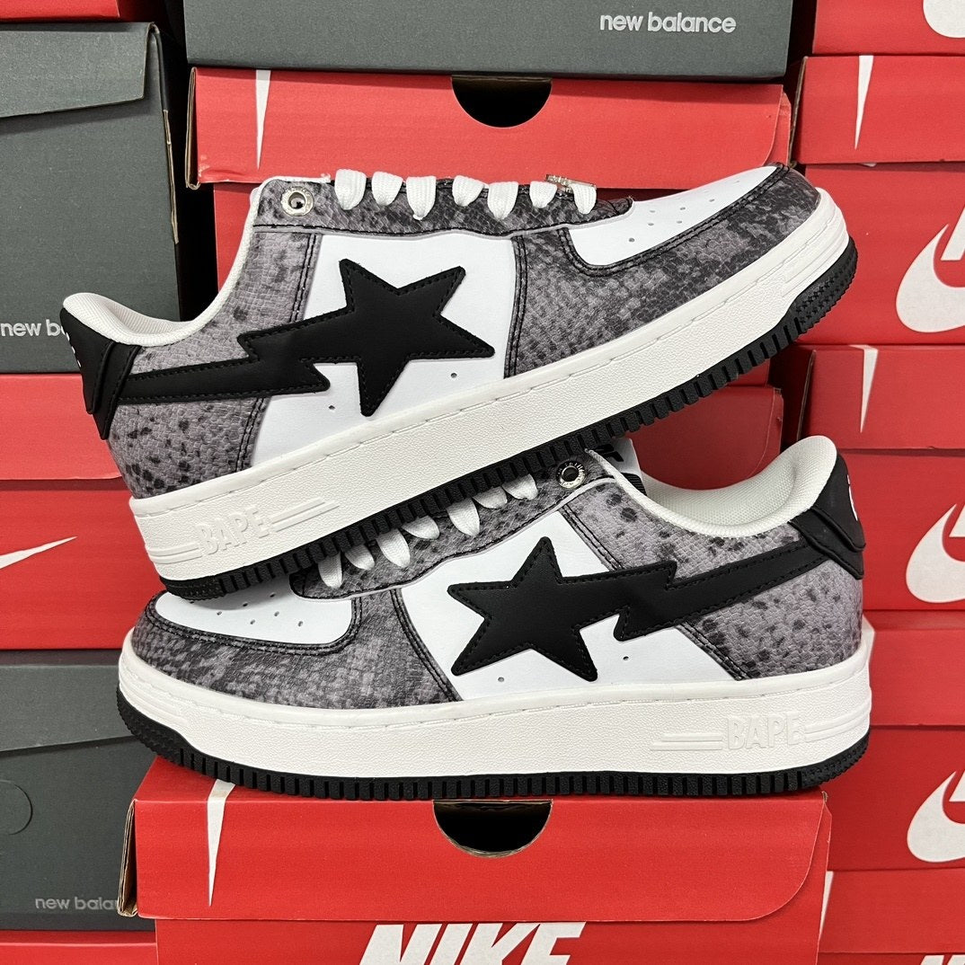 Bape Sta Grey Snakeskin