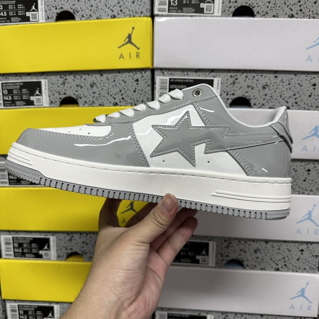Bape Sta Grey White