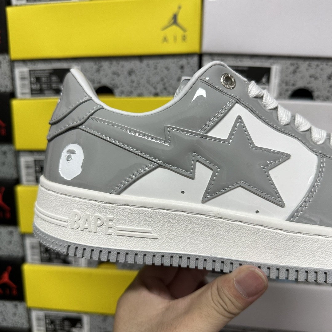 Bape Sta Grey White