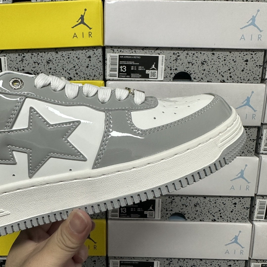 Bape Sta Grey White