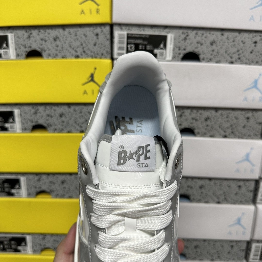 Bape Sta Grey White