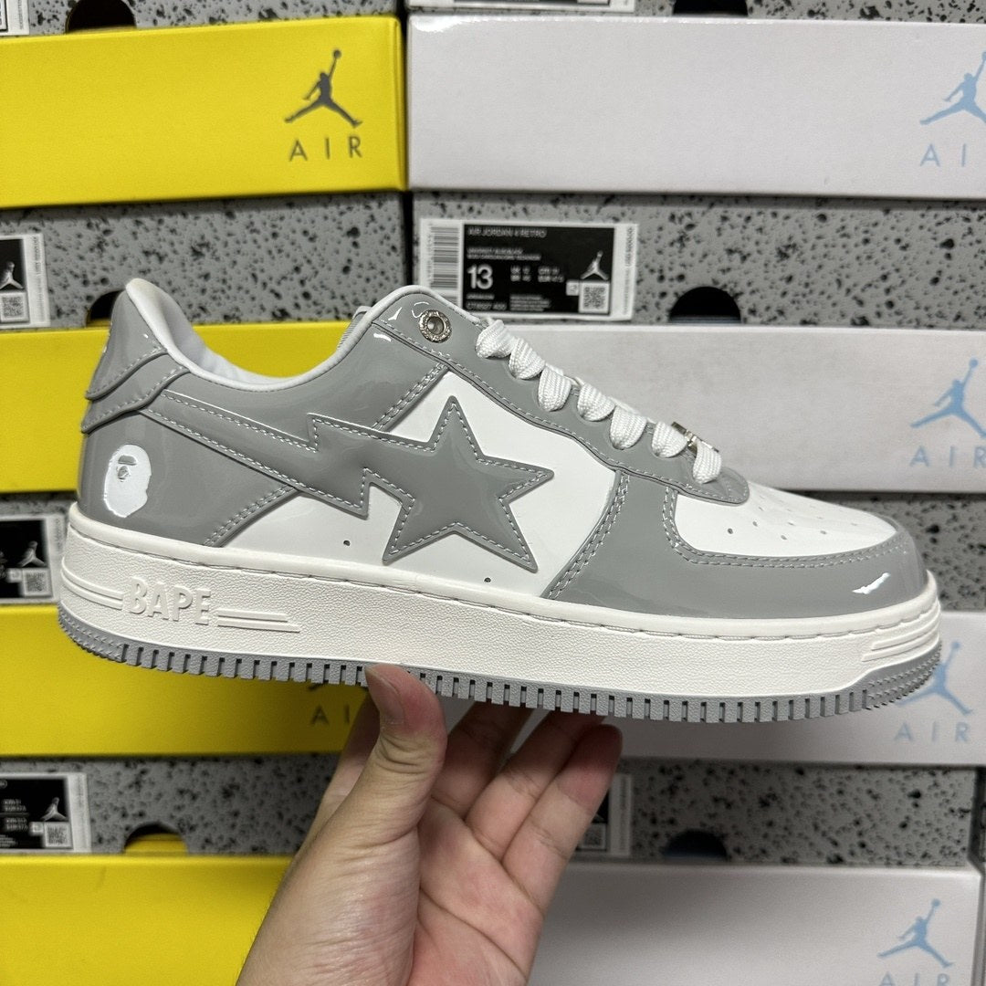 Bape Sta Grey White
