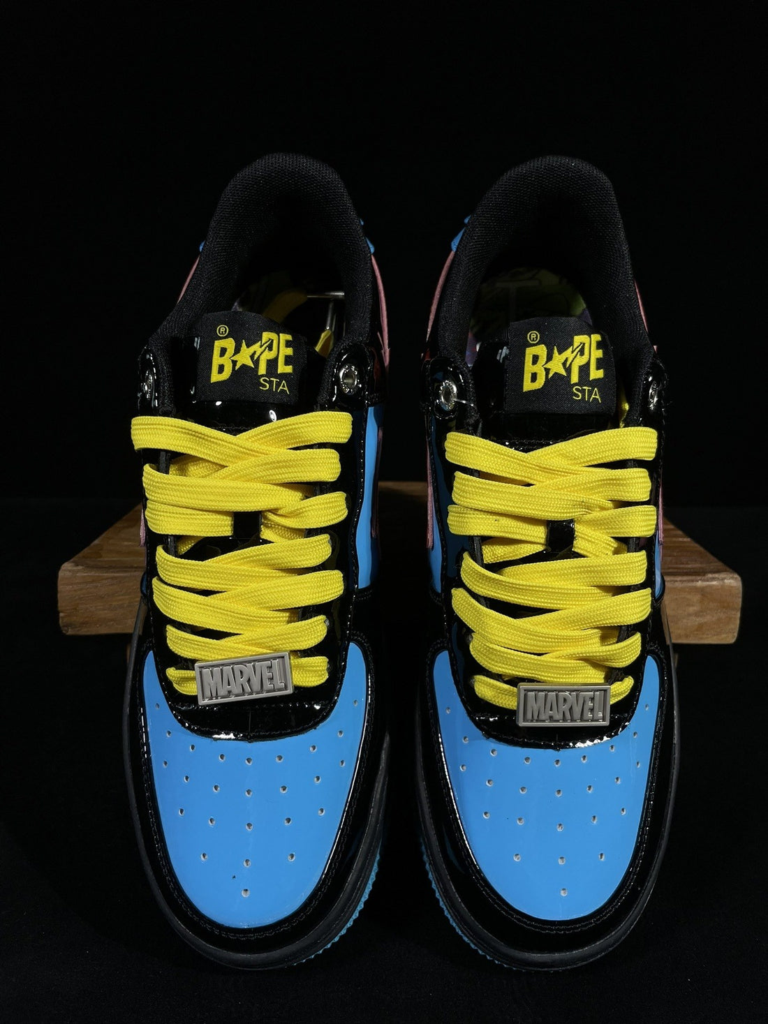 Bape Sta Marvel Black Blue Red