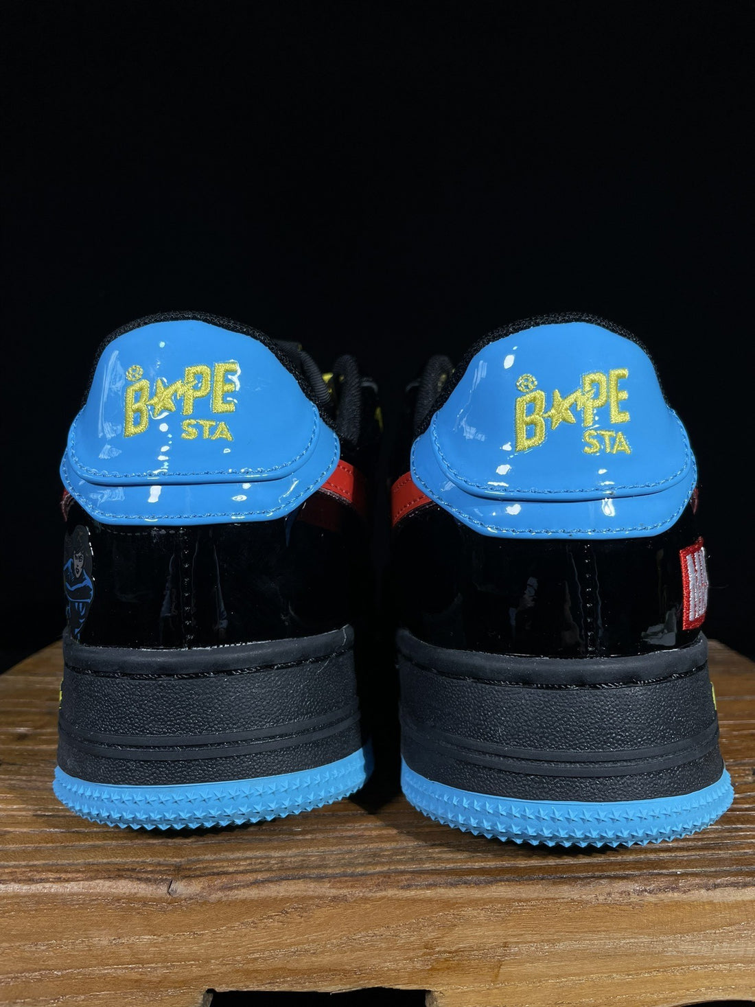 Bape Sta Marvel Black Blue Red