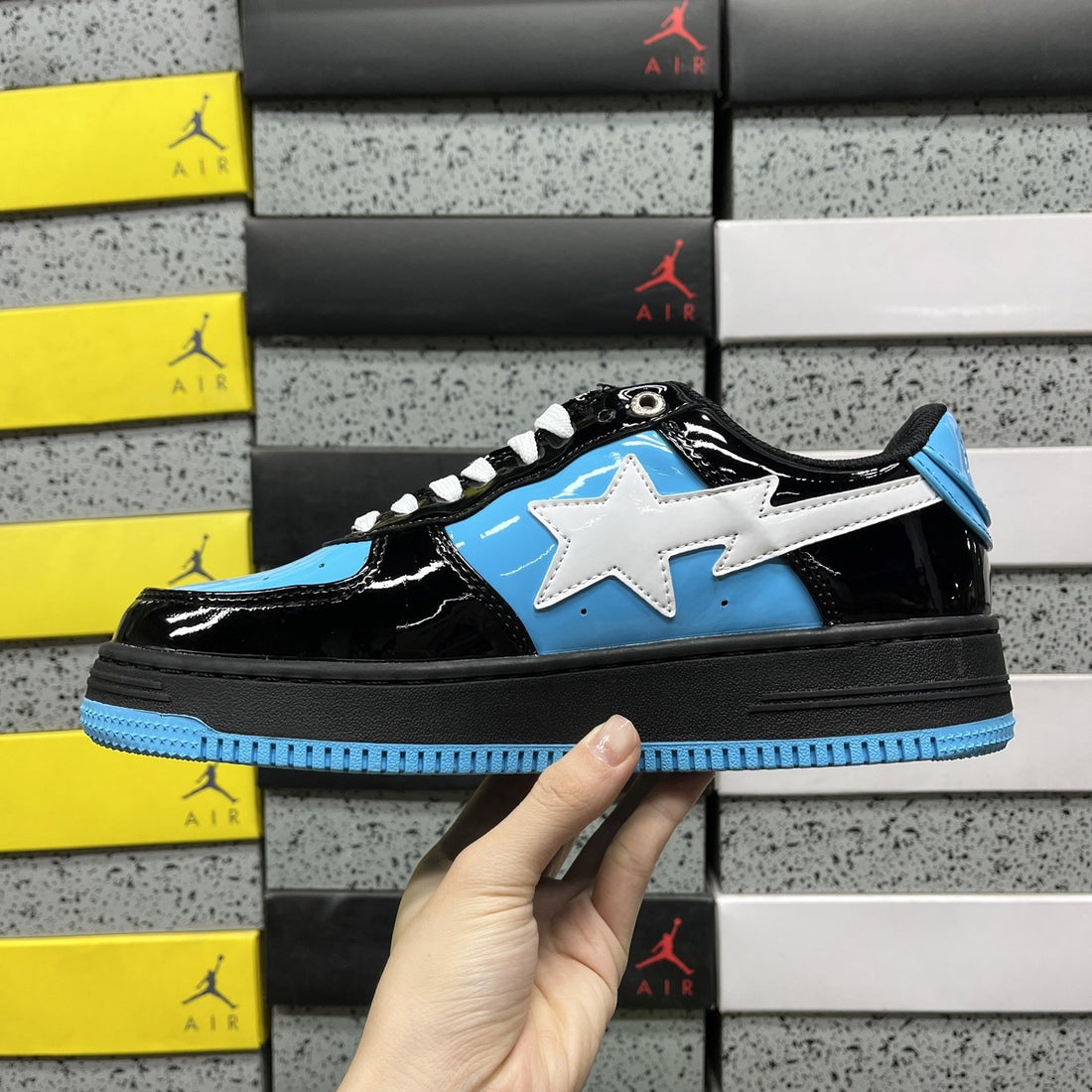 Bape Sta Marvel Black Blue White