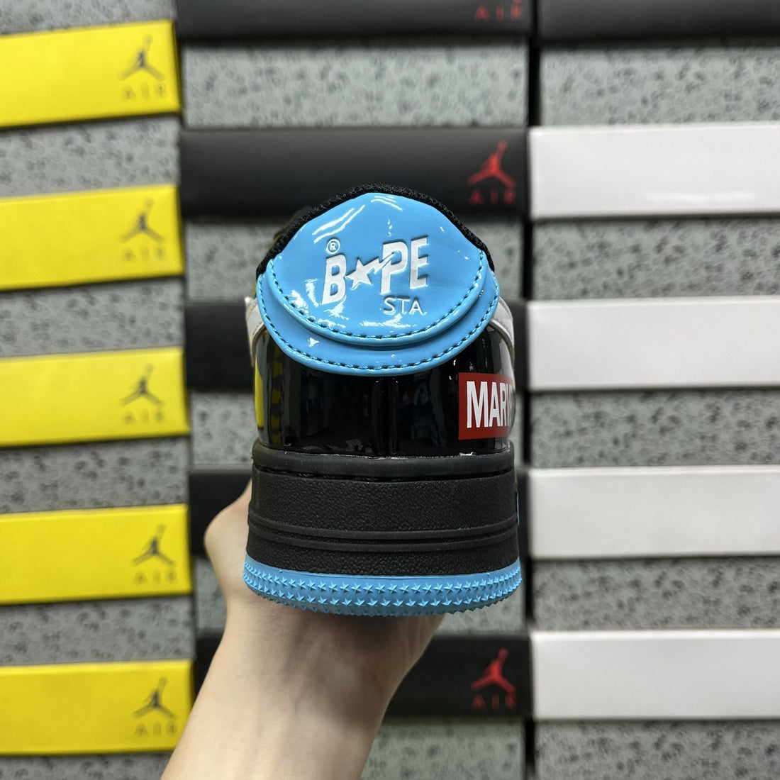 Bape Sta Marvel Black Blue White