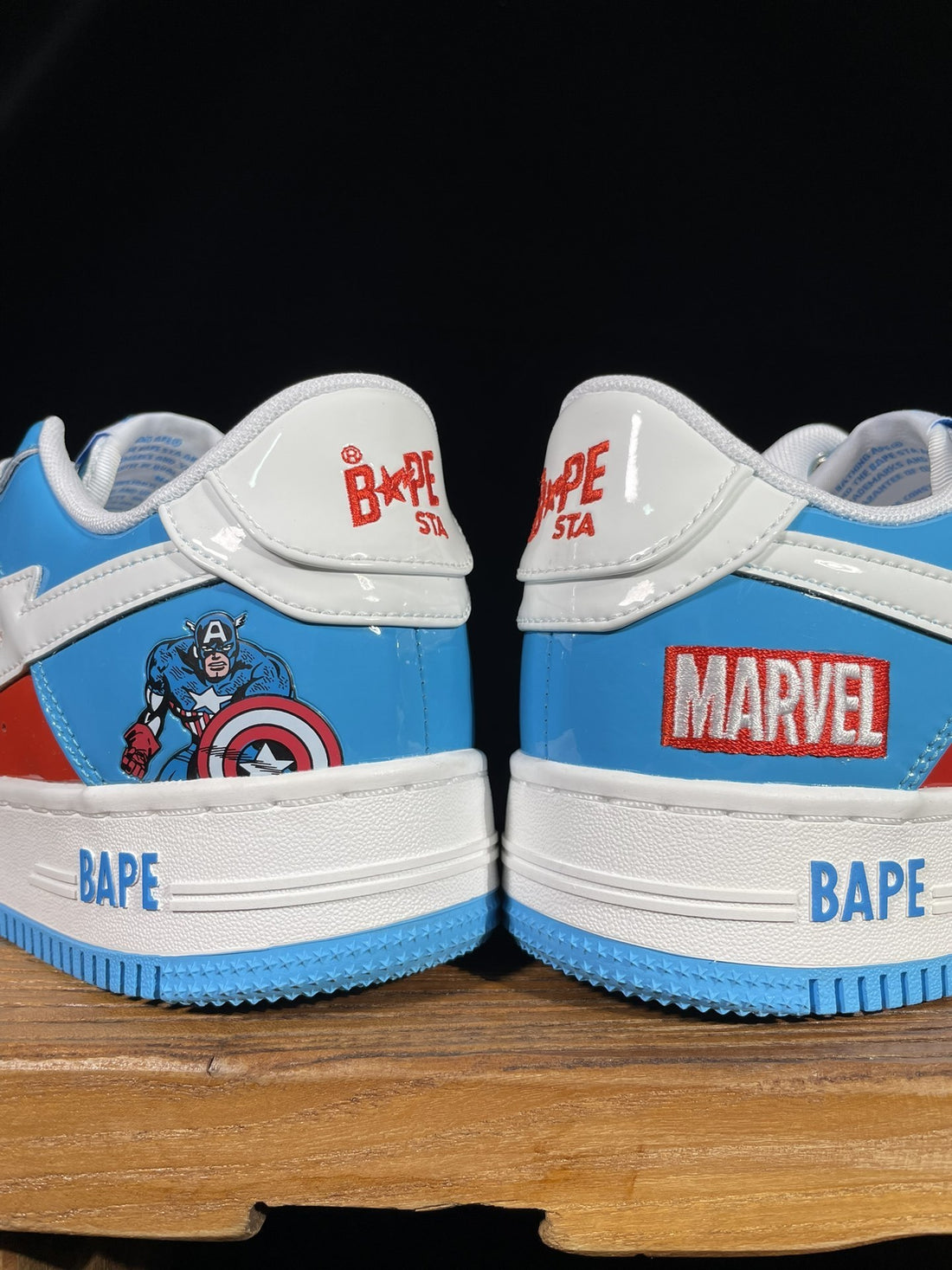 Bape Sta Marvel Captain America Blue