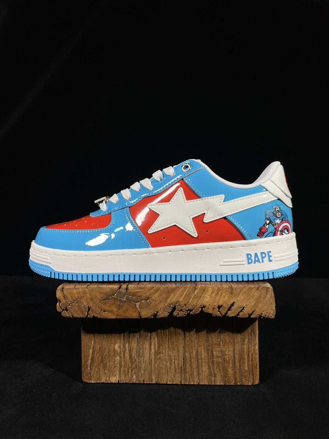 Bape Sta Marvel Captain America Blue