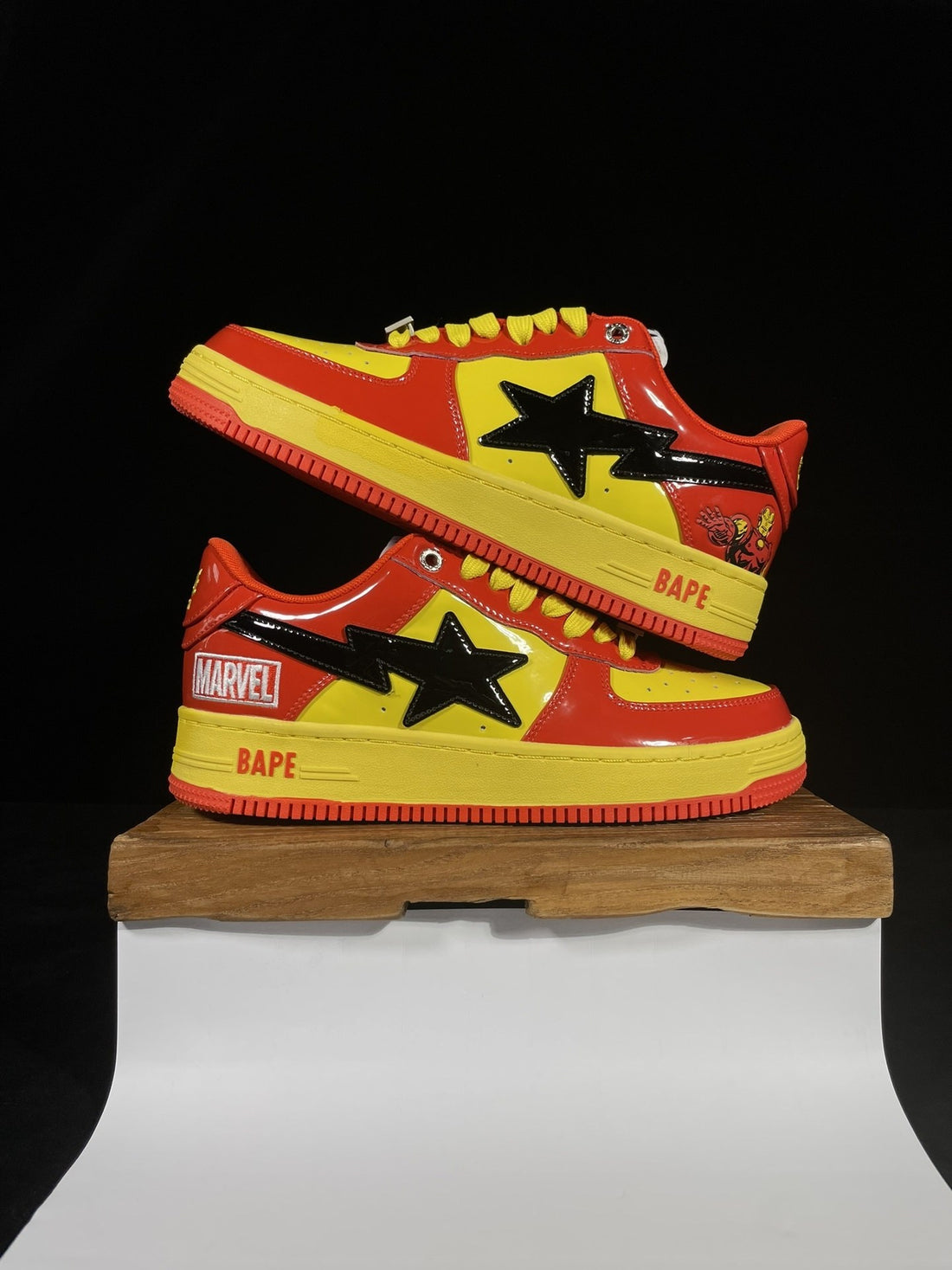 Bape Sta Marvel Iron Man Red