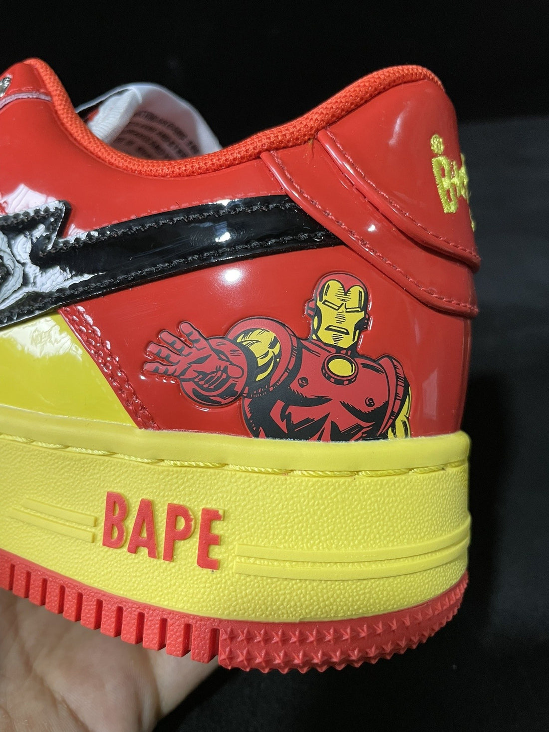Bape Sta Marvel Iron Man Red