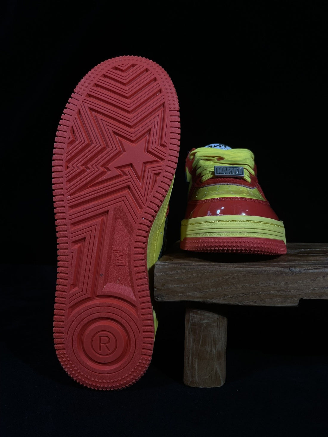 Bape Sta Marvel Iron Man Red