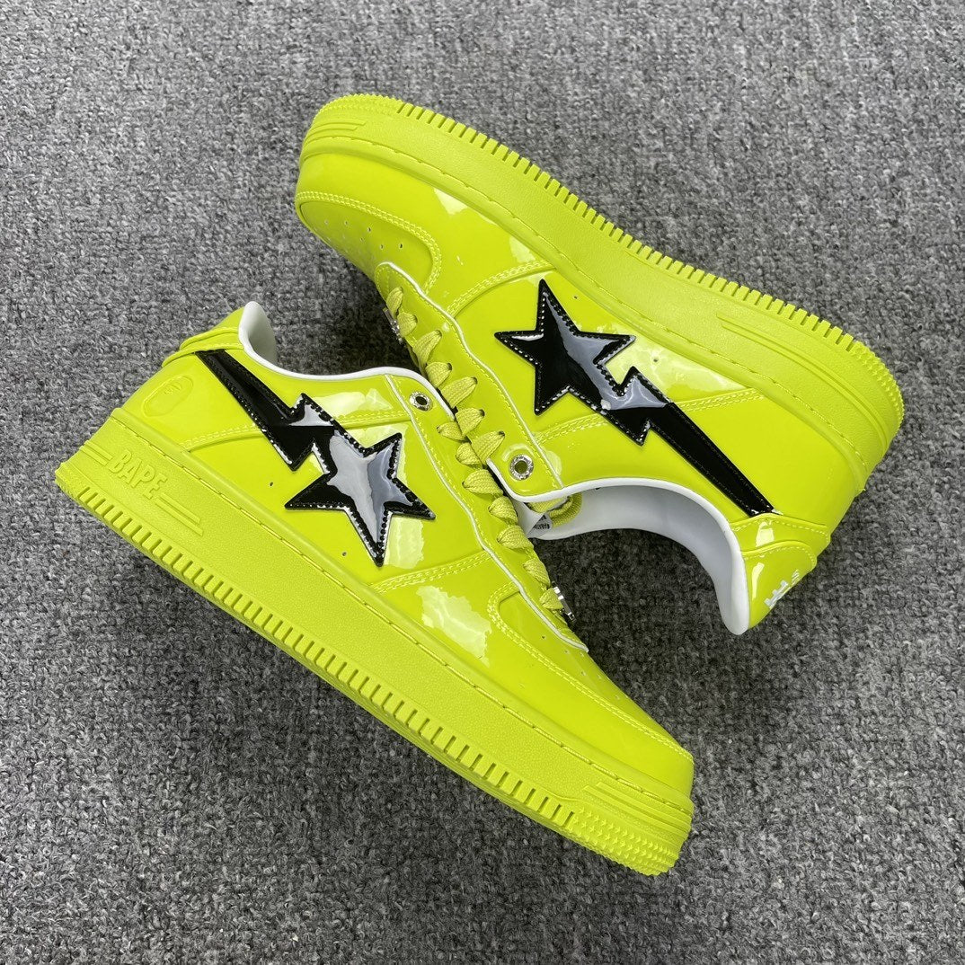 Bape Sta Neon Green Patent