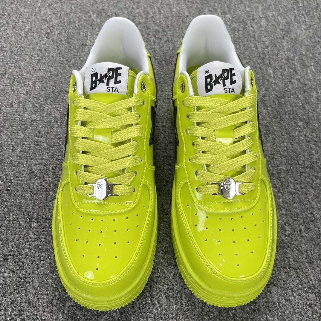 Bape Sta Neon Green Patent