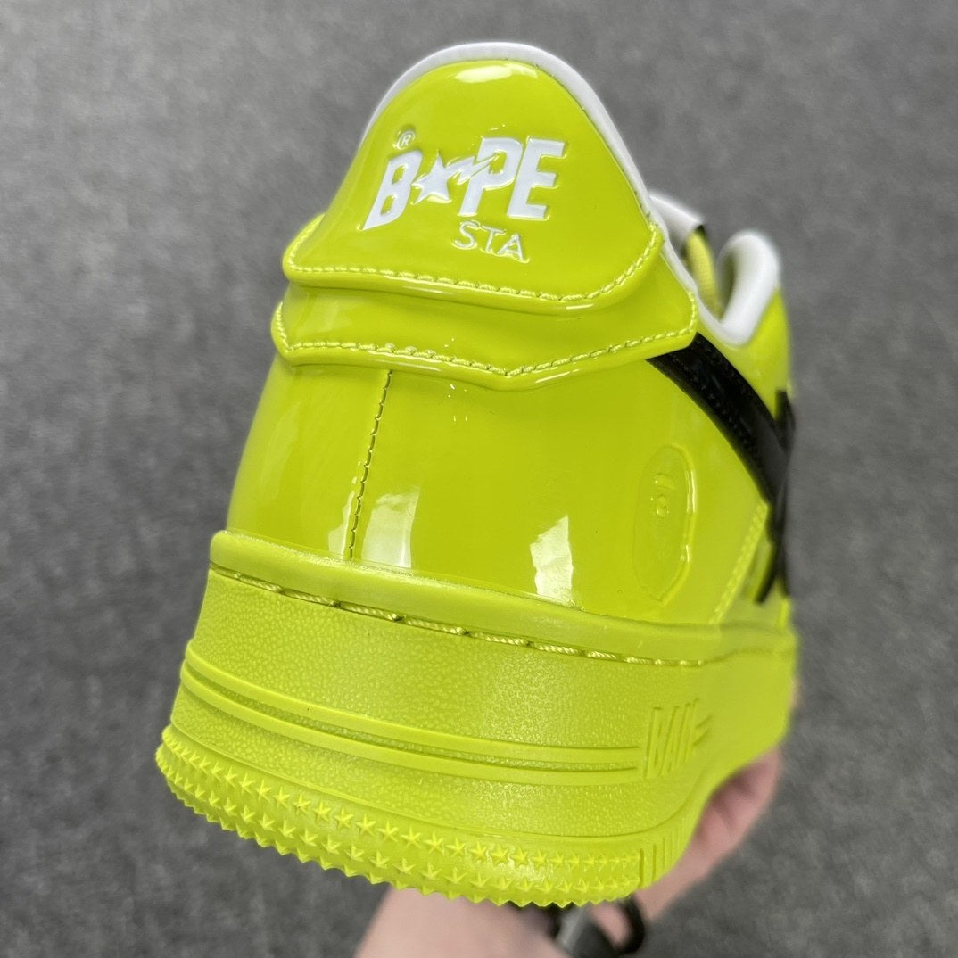 Bape Sta Neon Green Patent