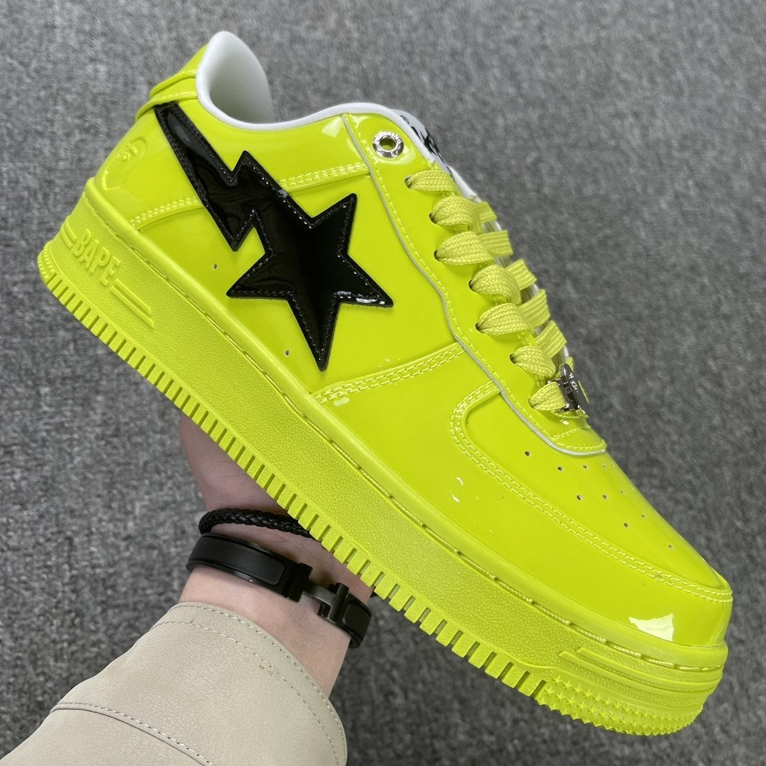 Bape Sta Neon Green Patent