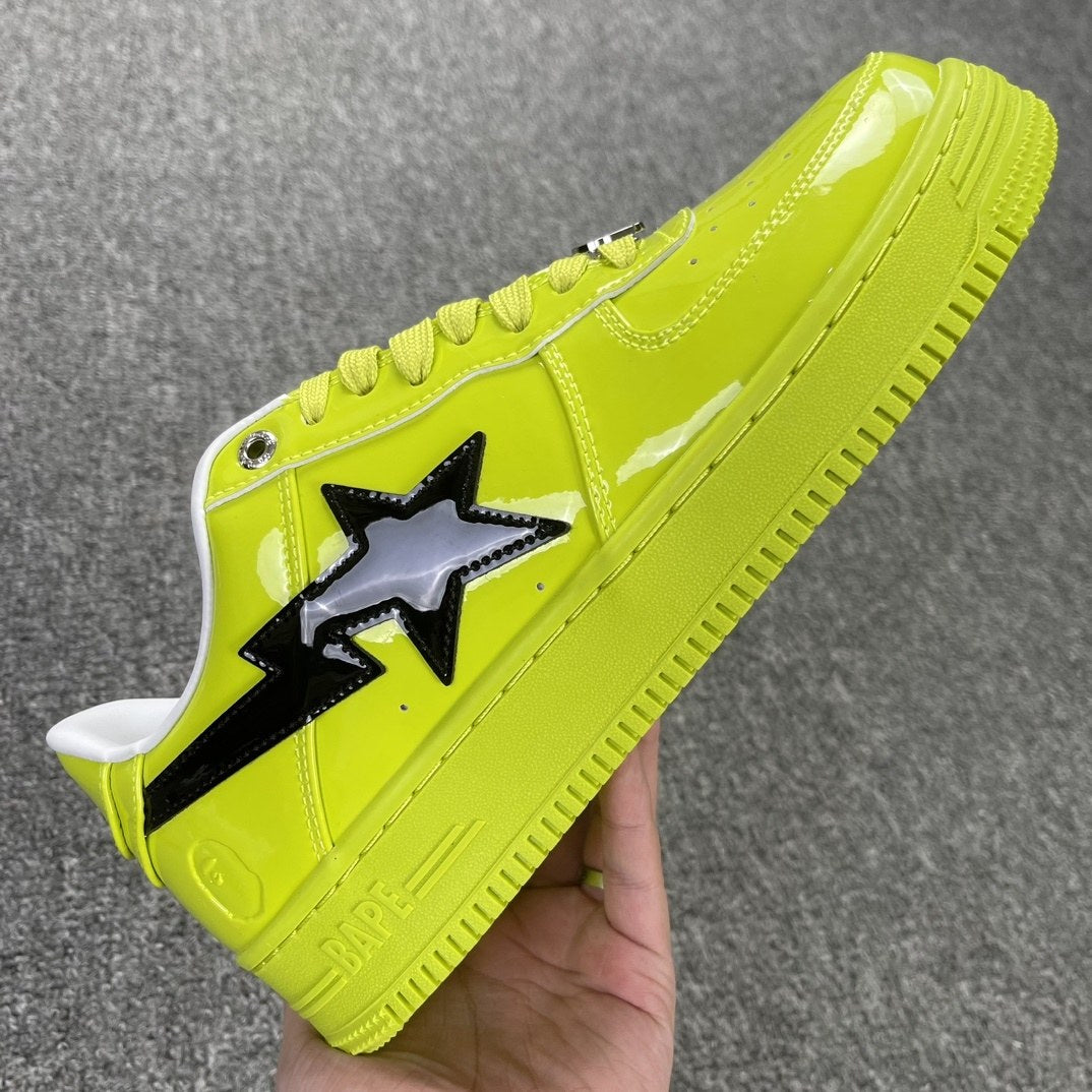 Bape Sta Neon Green Patent