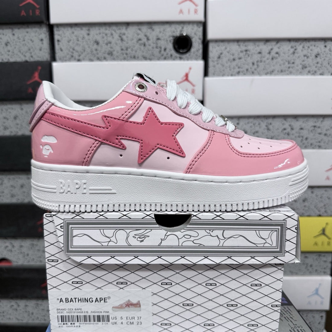 Bape Sta Pink Patent