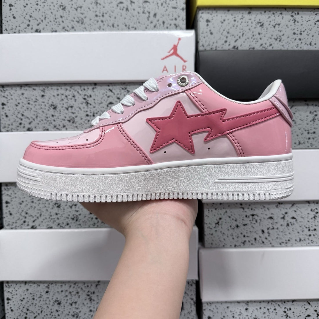Bape Sta Pink Patent
