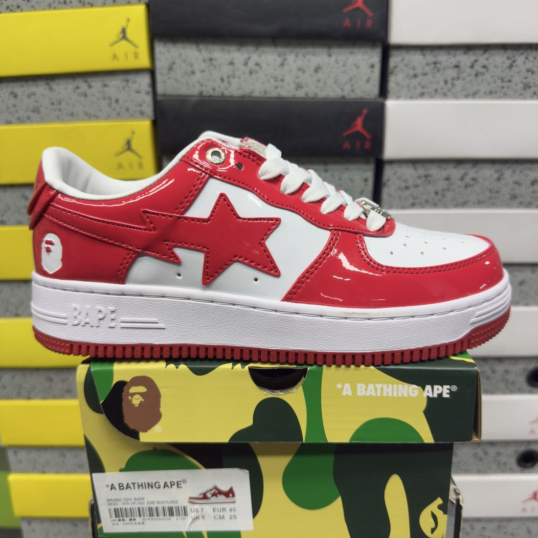 Bape Sta Red Patent