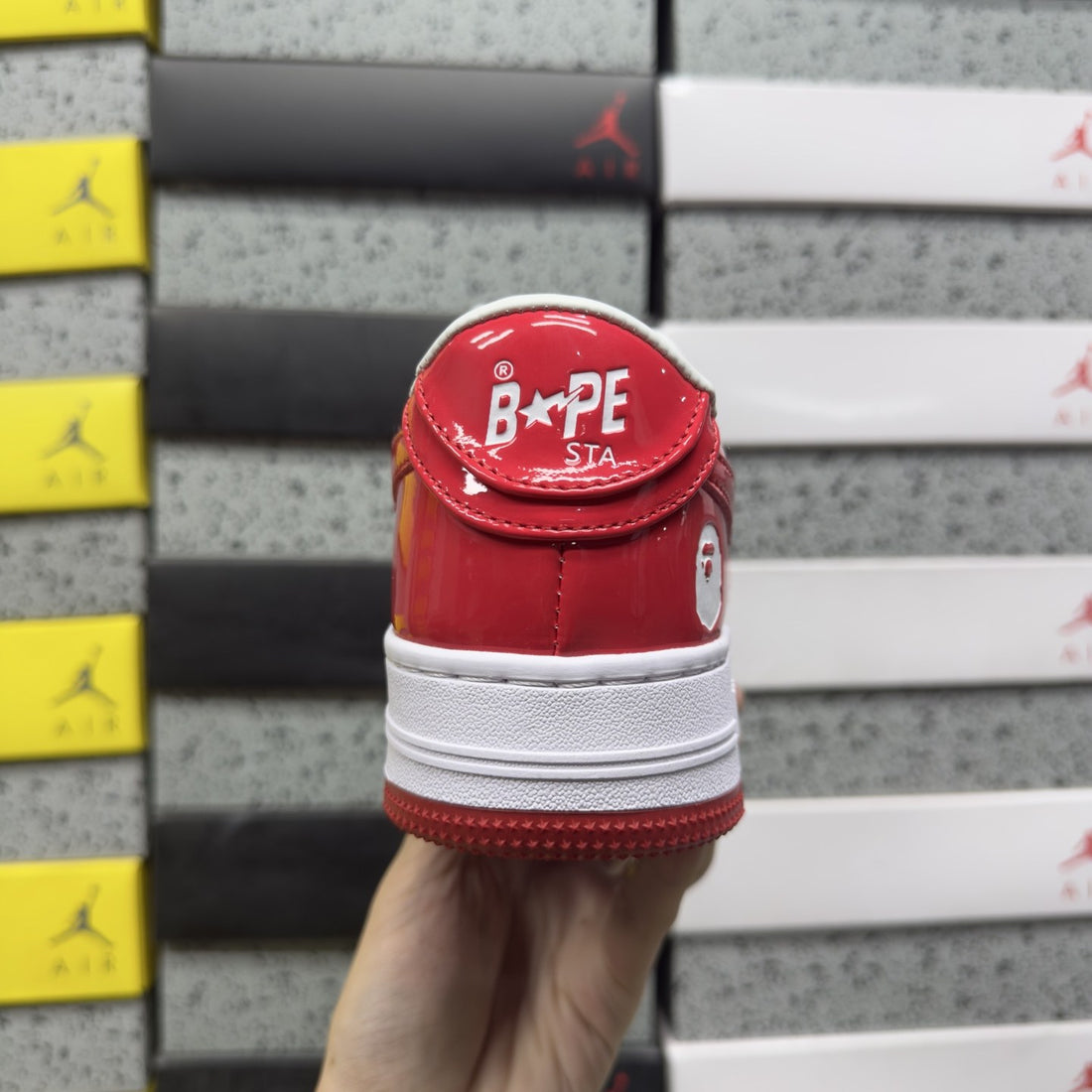 Bape Sta Red Patent
