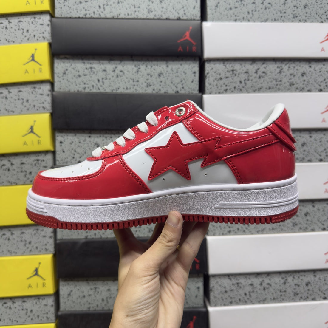 Bape Sta Red Patent