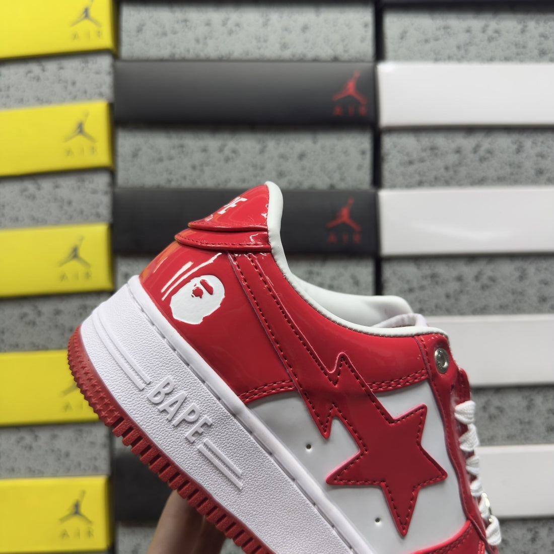 Bape Sta Red Patent