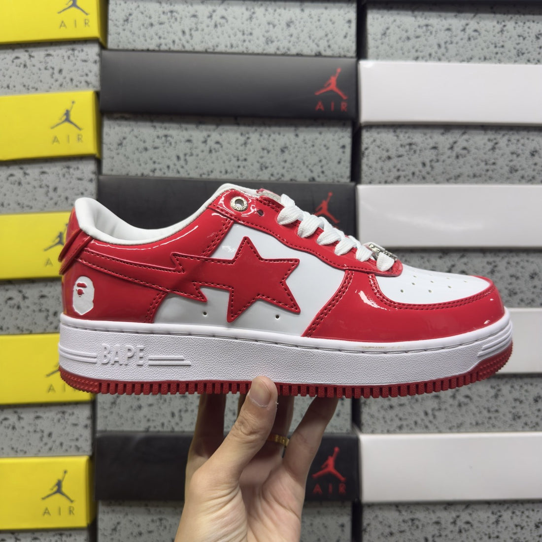 Bape Sta Red Patent