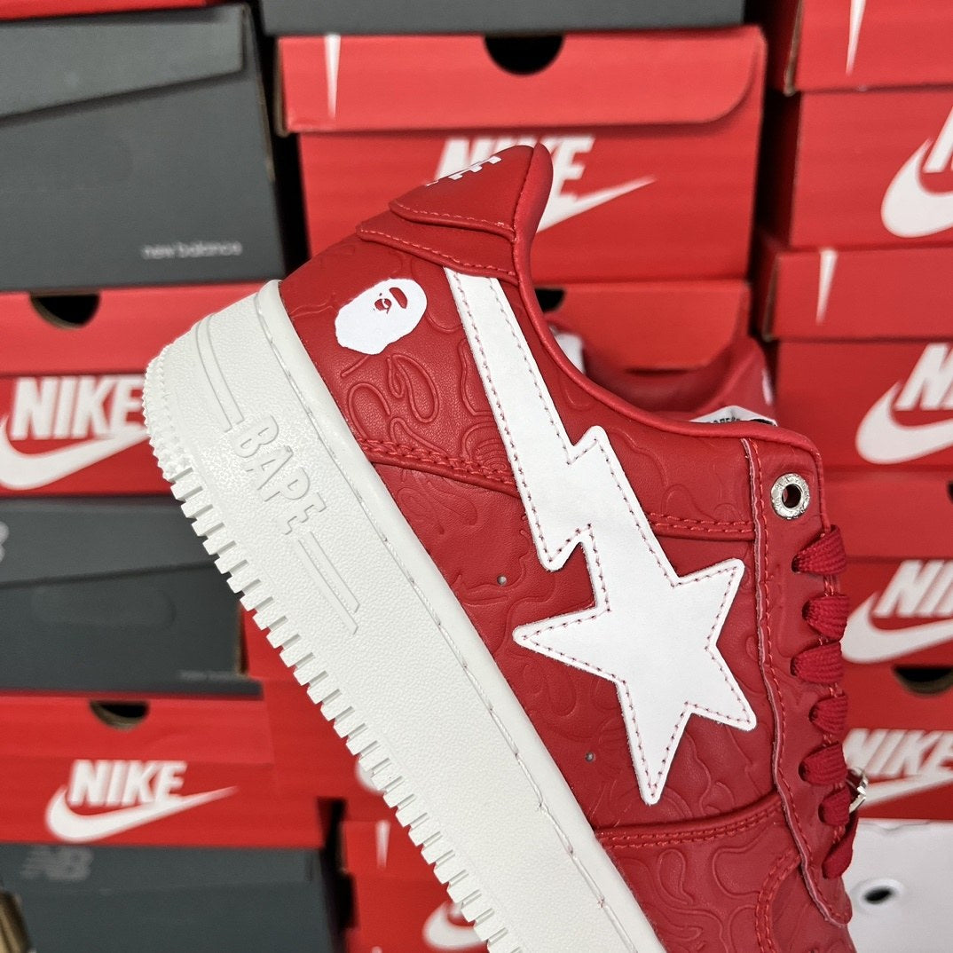 Bape Sta Red Suede