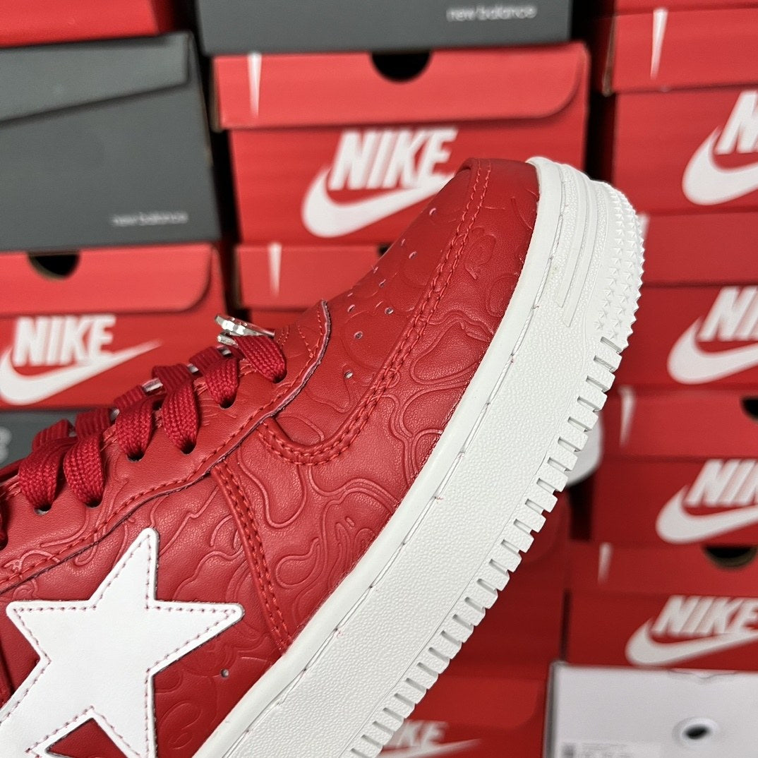 Bape Sta Red Suede