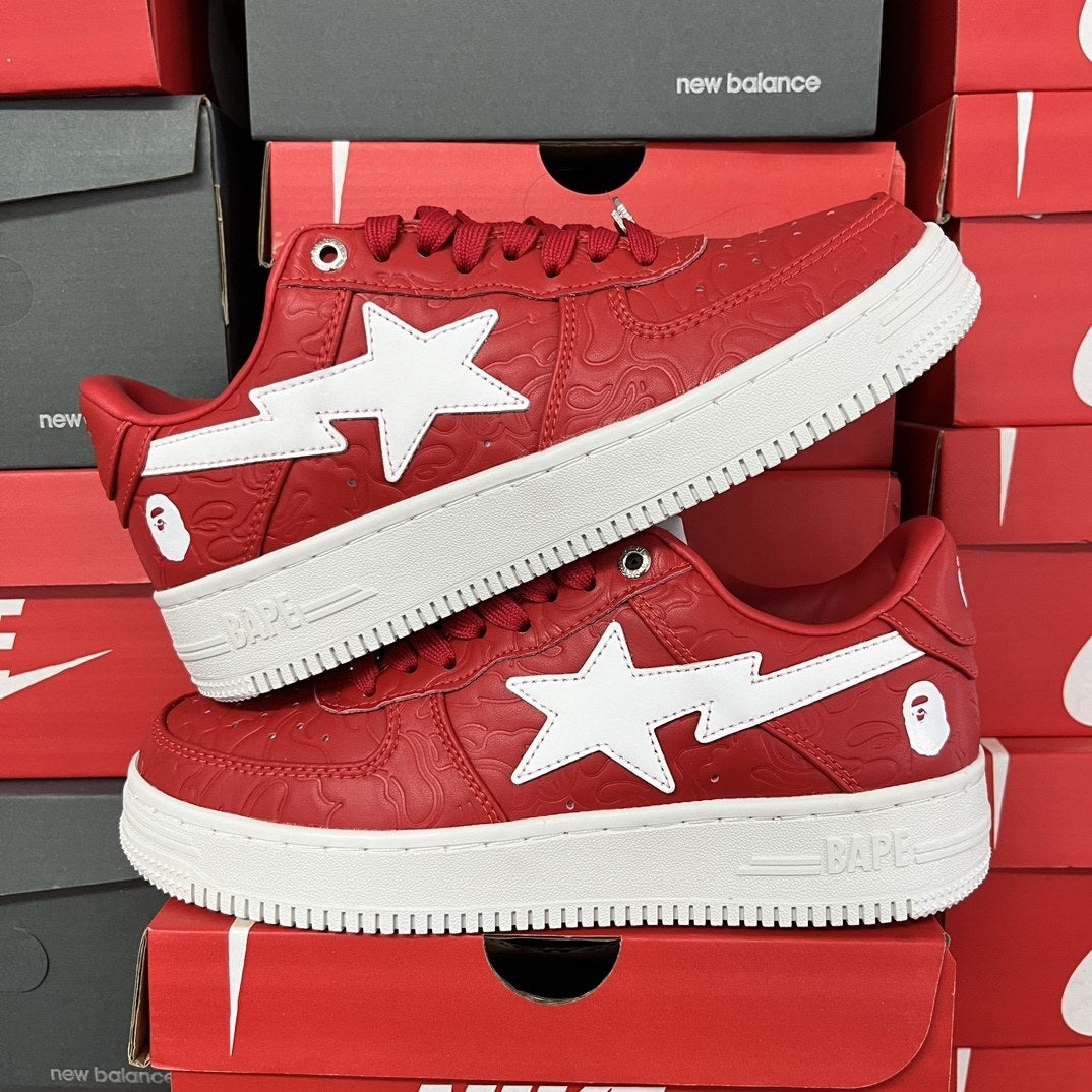 Bape Sta Red Suede