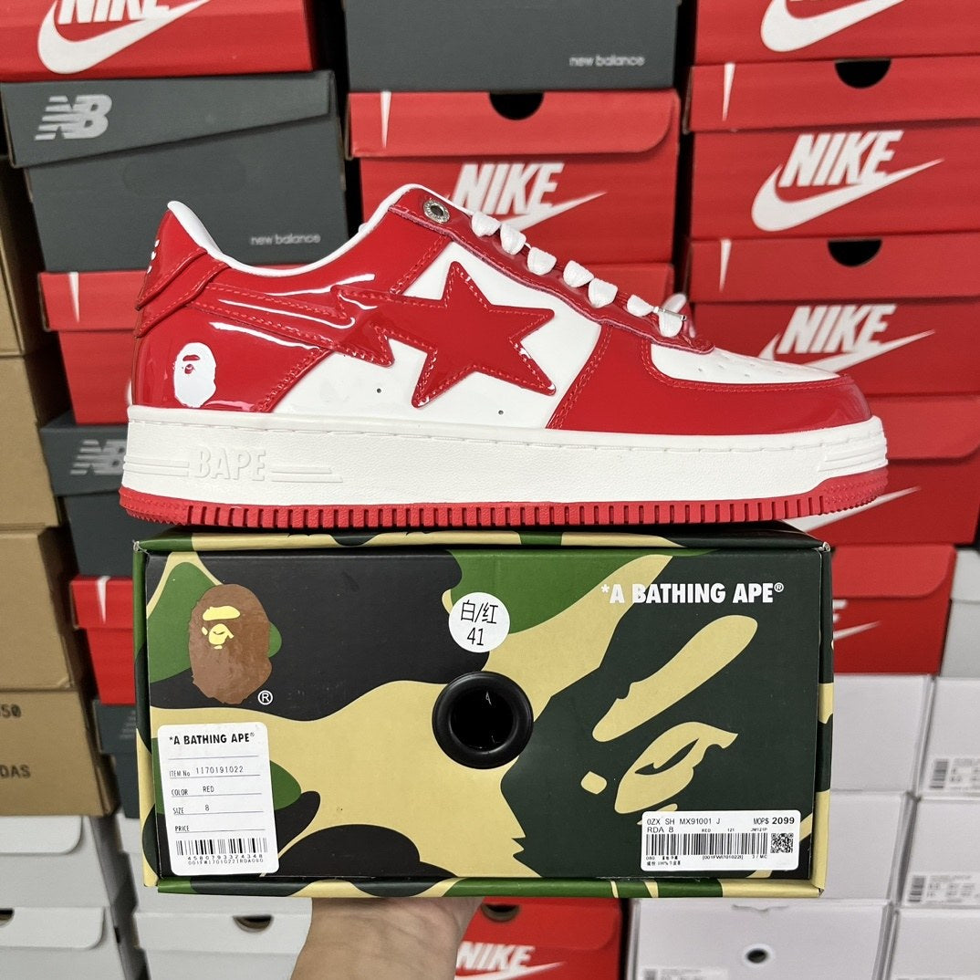 Bape Sta Red White