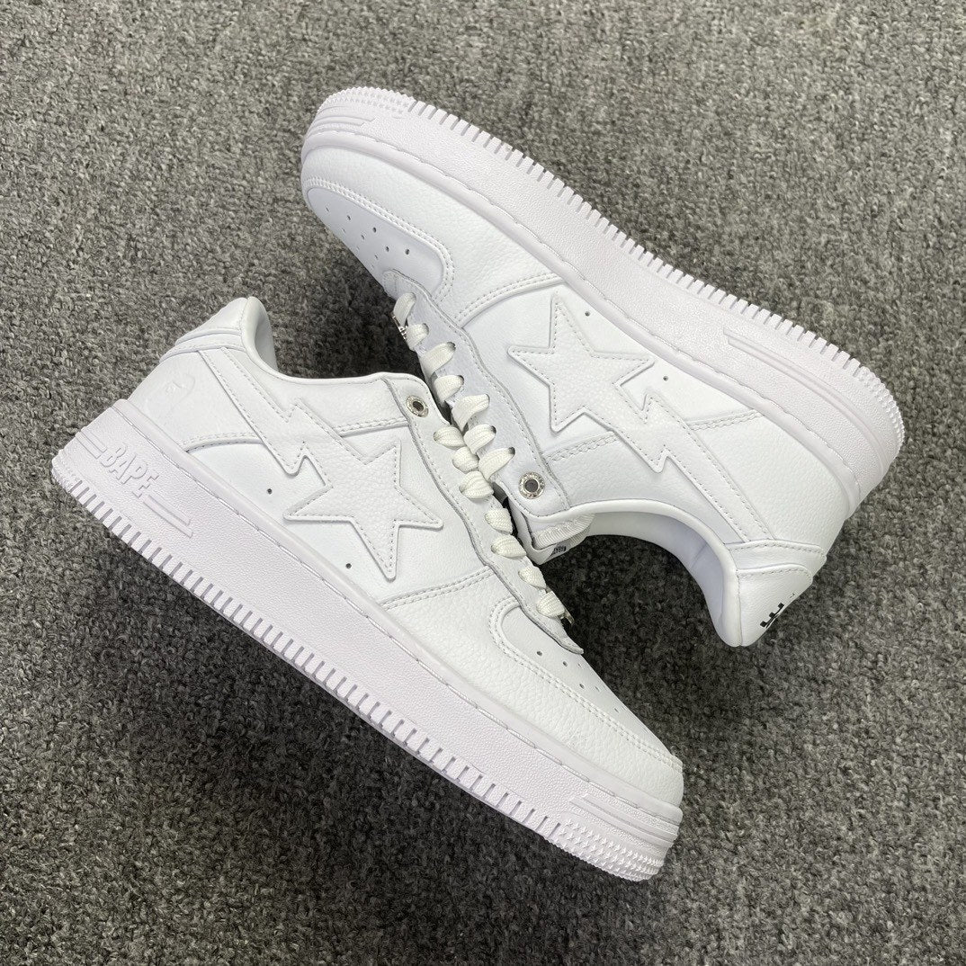 Bape Sta Triple White Pebbled