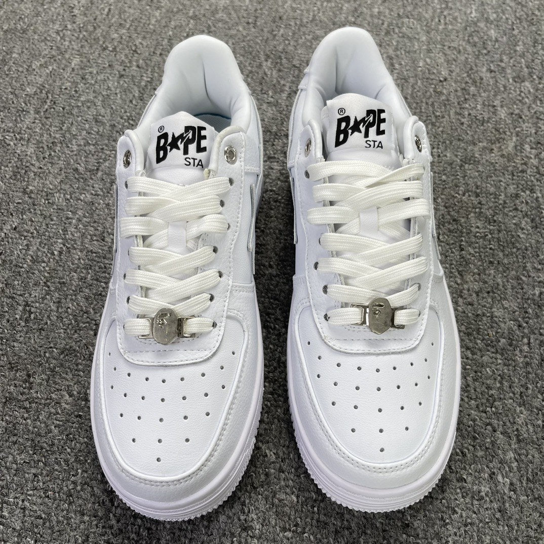 Bape Sta Triple White Pebbled
