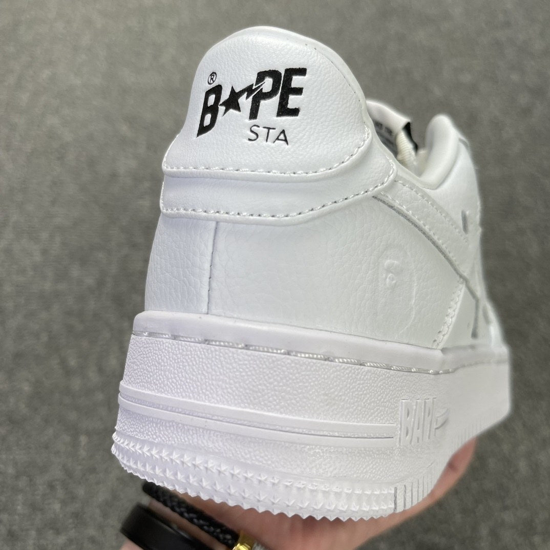 Bape Sta Triple White Pebbled