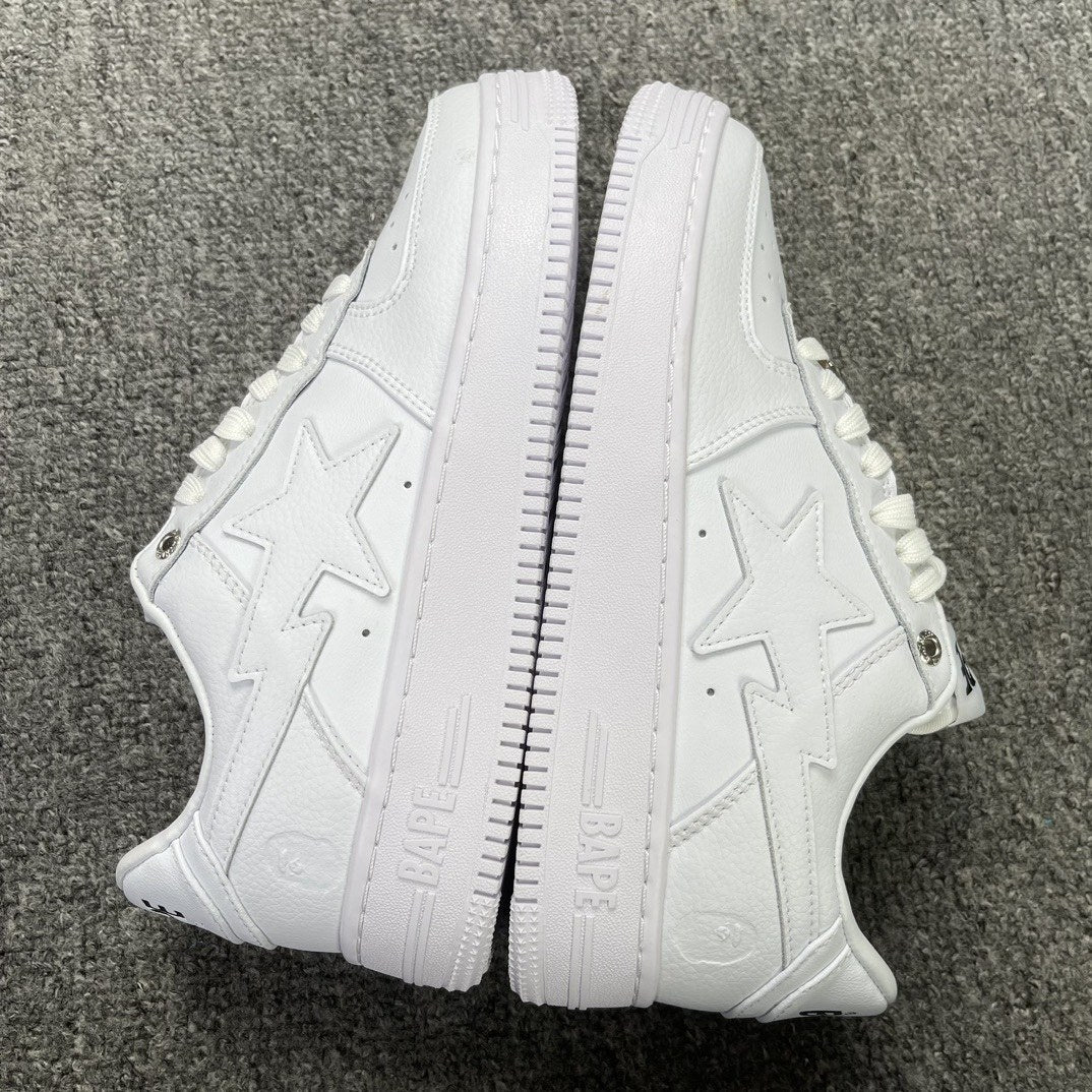 Bape Sta Triple White Pebbled