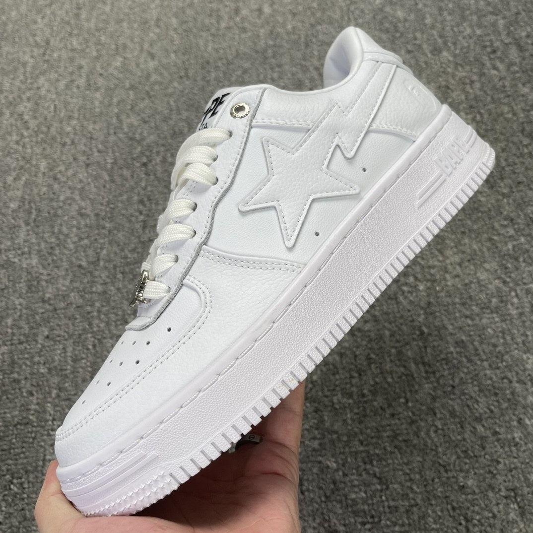 Bape Sta Triple White Pebbled
