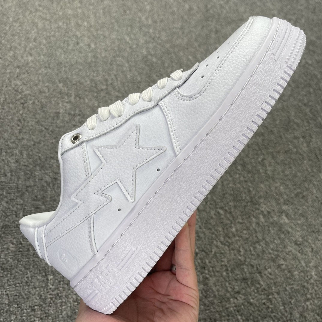 Bape Sta Triple White Pebbled