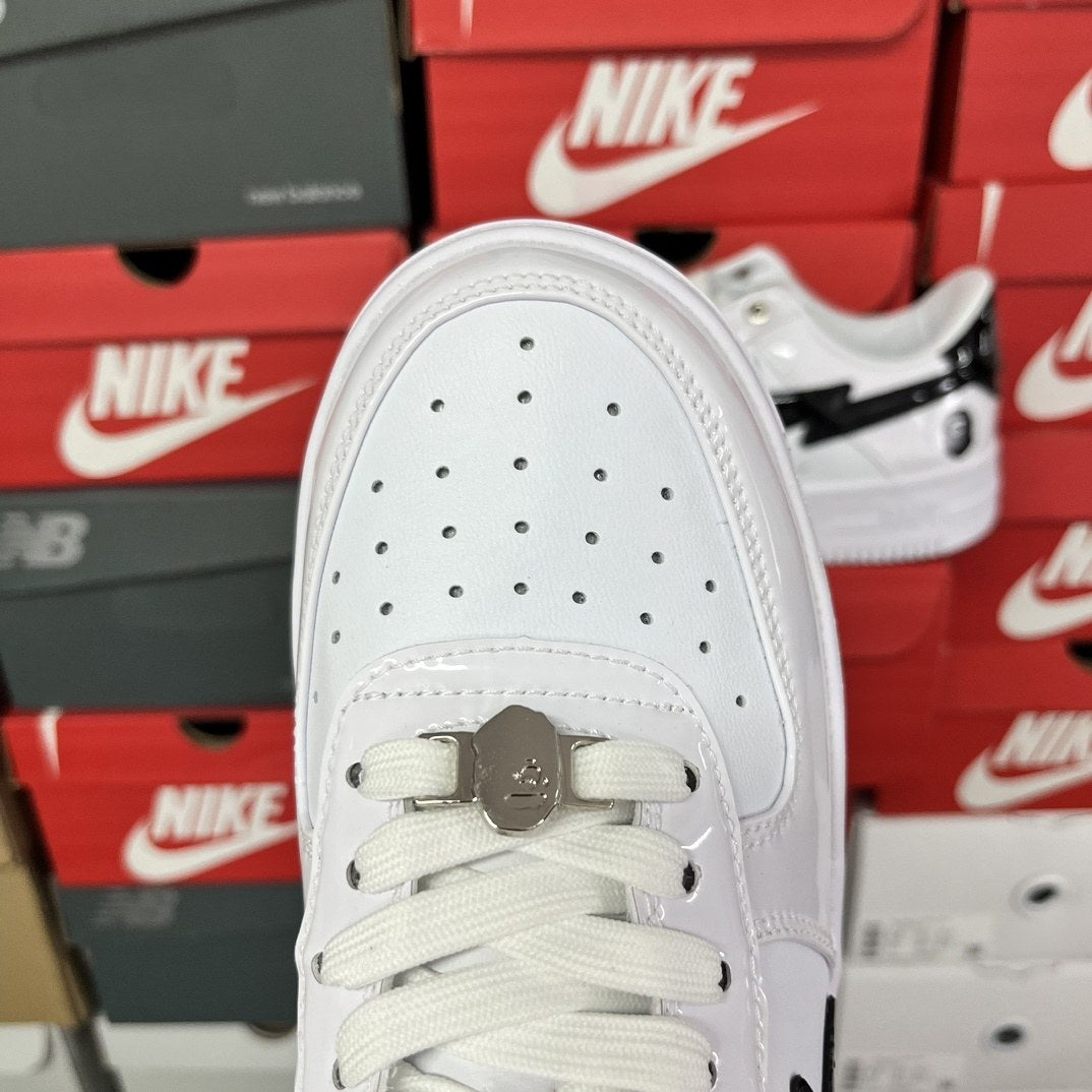 Bape Sta White Black Ape Head