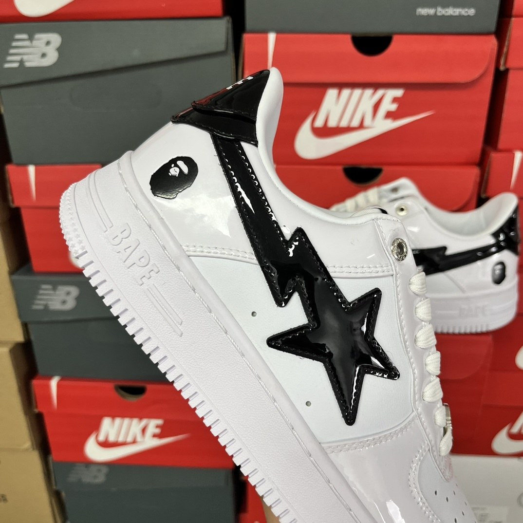 Bape Sta White Black Ape Head