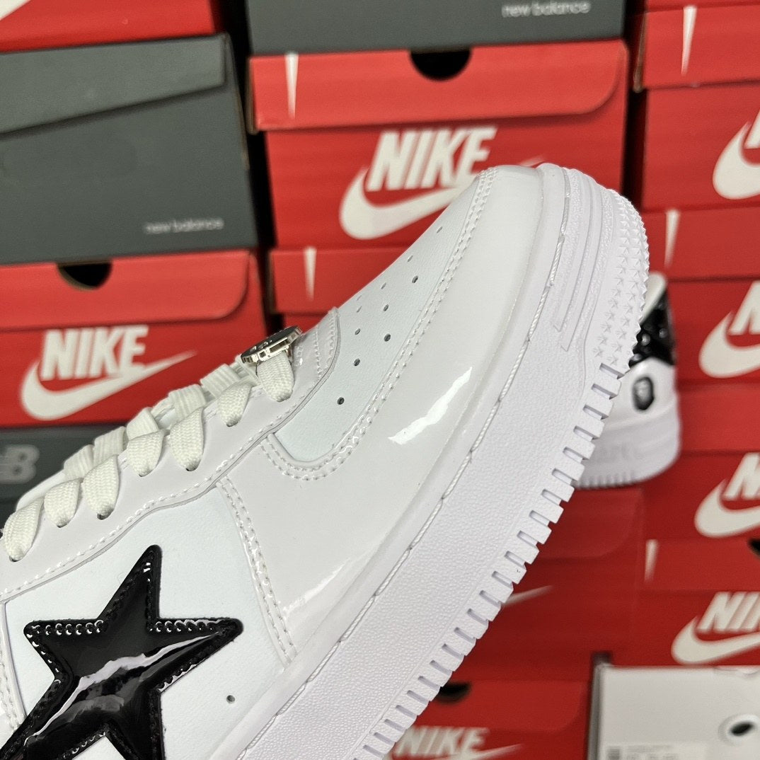 Bape Sta White Black Ape Head