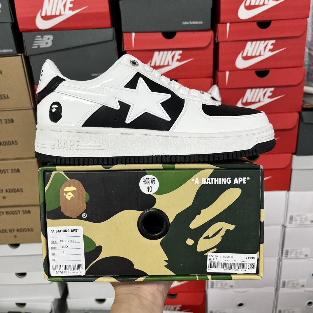 Bape Sta White Black Mirror